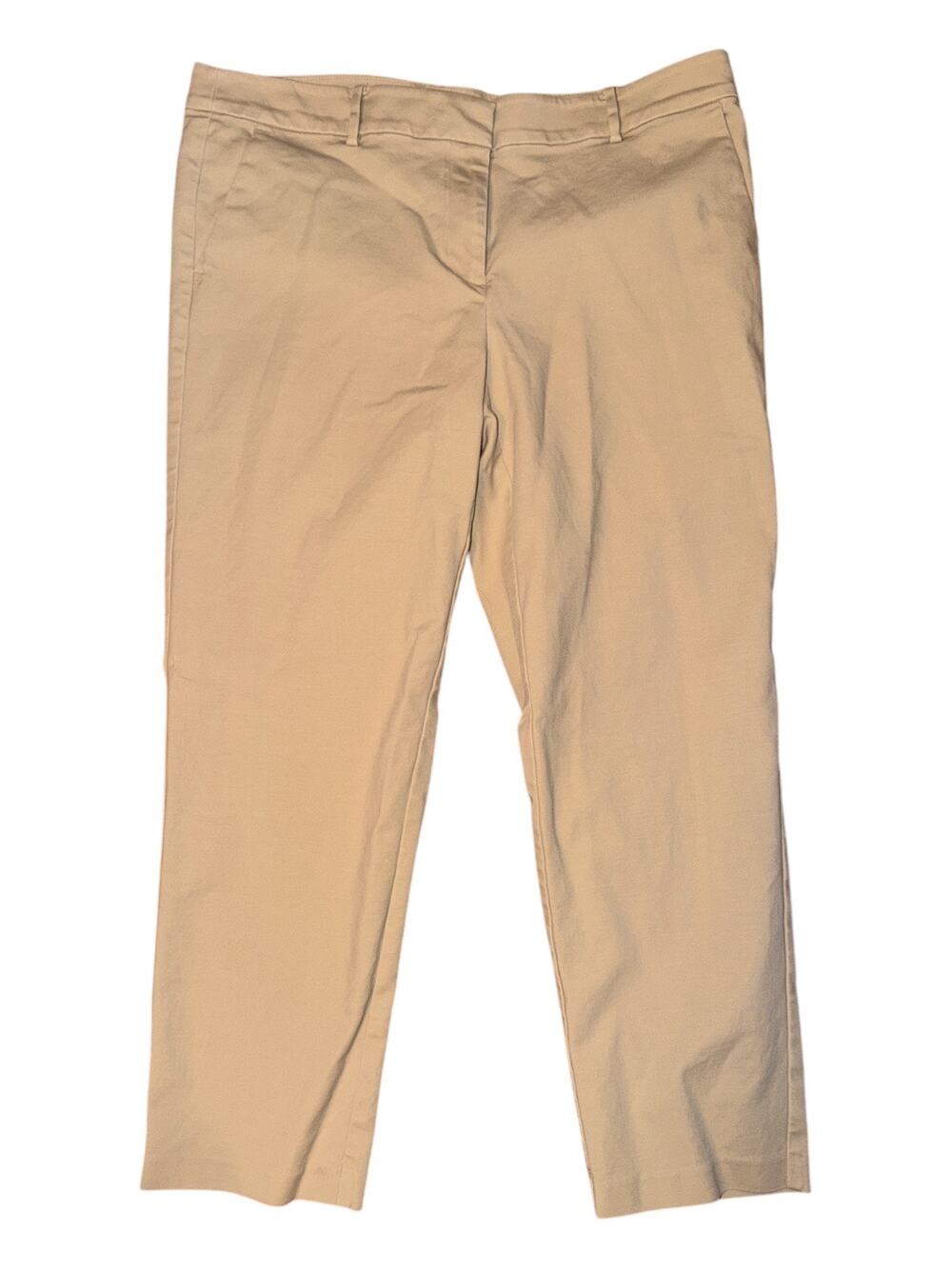 Ann Taylor Loft Women’s 14 Tall Tan Riviera Slim Pant